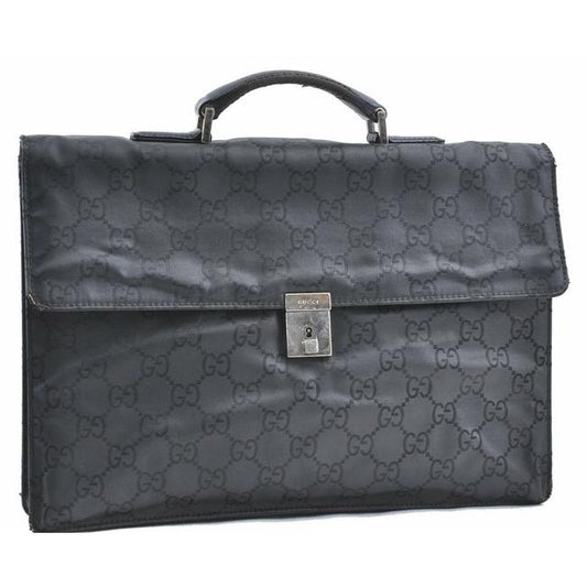 Gucci Gg Supreme Portfolio Messenger Bagmessenger Black Guccissima Print Leather And Coated Canvas L