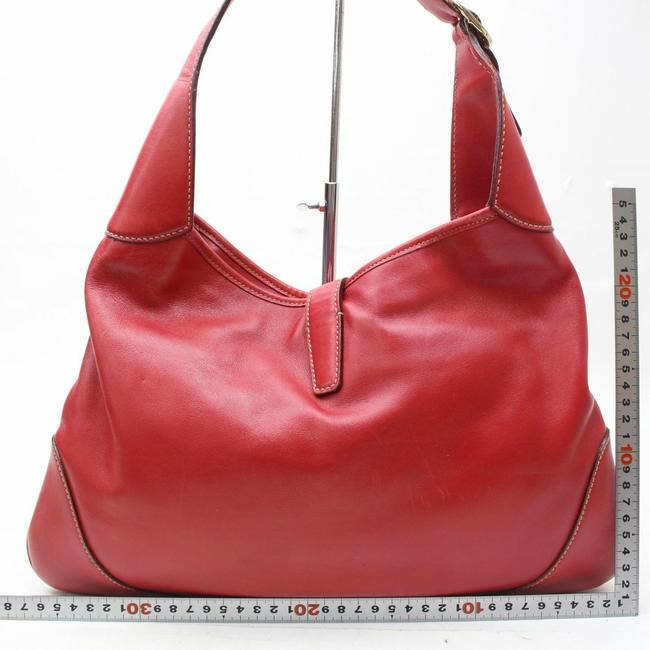 Gucci Shoulder Jackie Xl Style Red Leather Hobo Bag