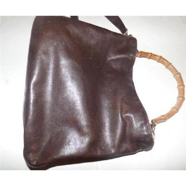 Gucci Vintage Brown Leather Hobo Bag