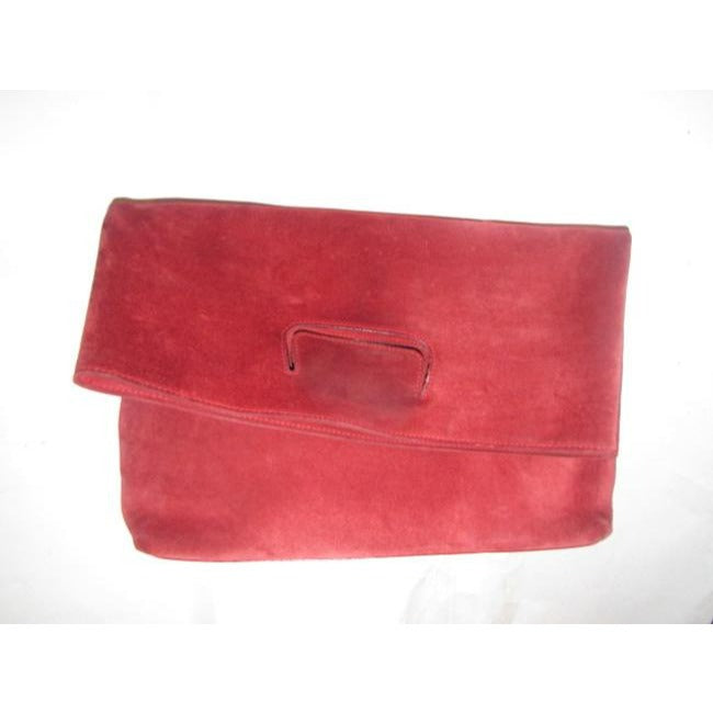 Gucci Soho Vintage Purses Red Suede Clutch Tote