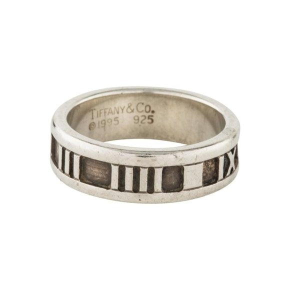 Tiffany And Co Atlas Collection Sterling Silver Ring