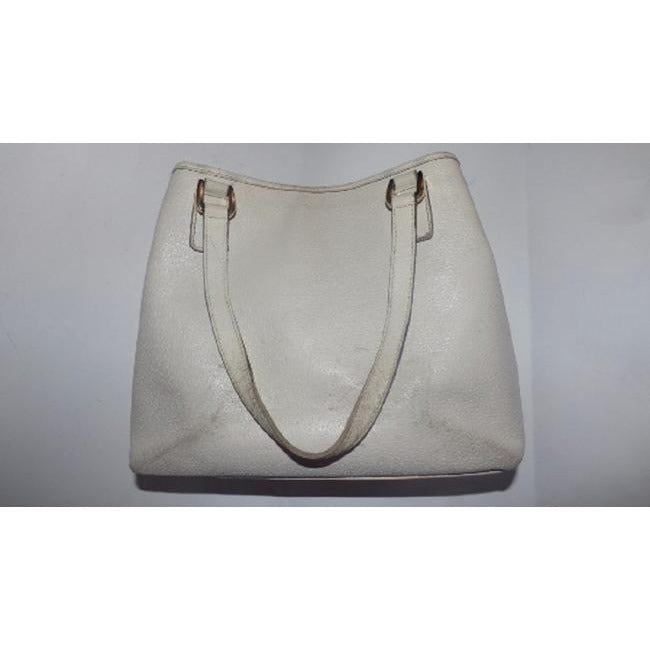 Gucci Abbey Vintage White Leather And Pink Lining Satchel