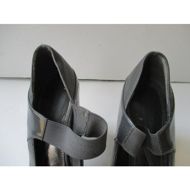 Simply Vera Vera Wang Gray For Leather And Patent Tipped Toes Pumps Size Us