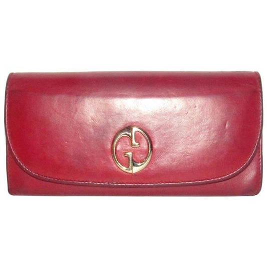 Gucci Super Soft Dark Red Leather Wallet