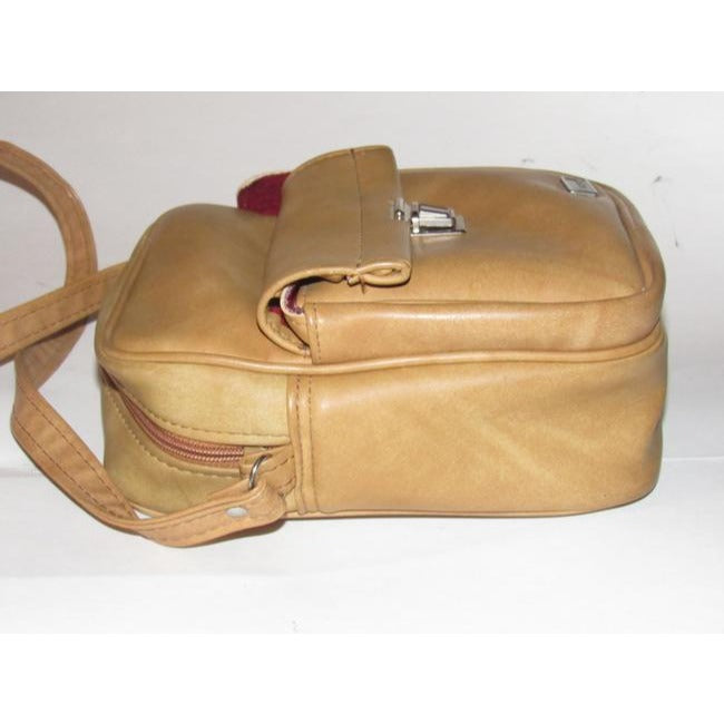 Vintage Pursesdesigner Purses Camel Leather Messenger Bag