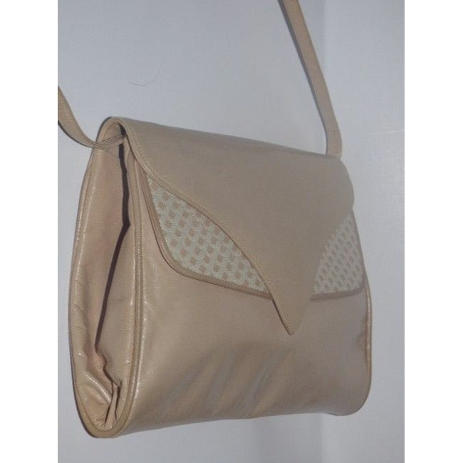 Bally Vintage Pursesdesigner Purses Taupe Patent Leather Shoulder Bag