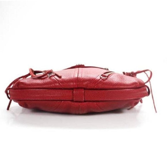 Botkier TRIGGER Red Buttery Soft Textured Leather Hobo Shoulder Bag