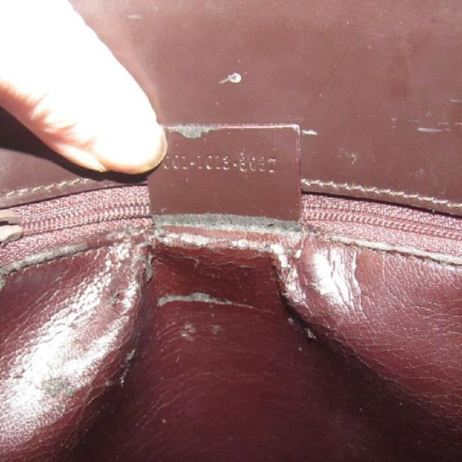 Gucci Vintage Brown Patent Leather Shoulder Bag