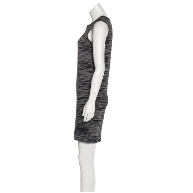 M Missoni Black And White Print Sweater Mid Length Short Casual Dress