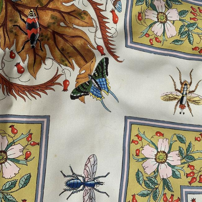 Gucci Colorful Butterfly Print Extra Large Silk Scarf