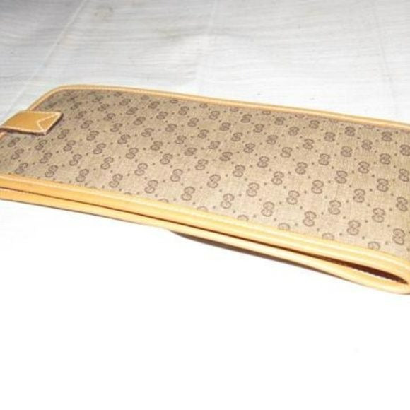 Gucci Brown Small G Logo Coated Canvas