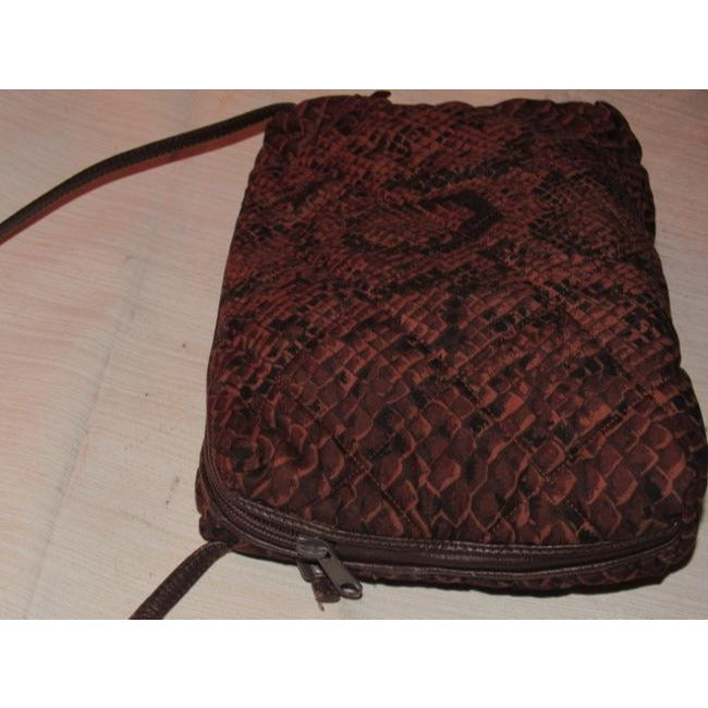 Bottega Veneta Snakeskin Print Silk & Leather Satchel