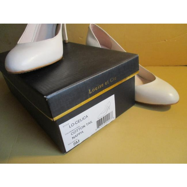 Louise Et Cie Cream Celica Cotton Tail Off White Nappa Almond Pumps Size Us