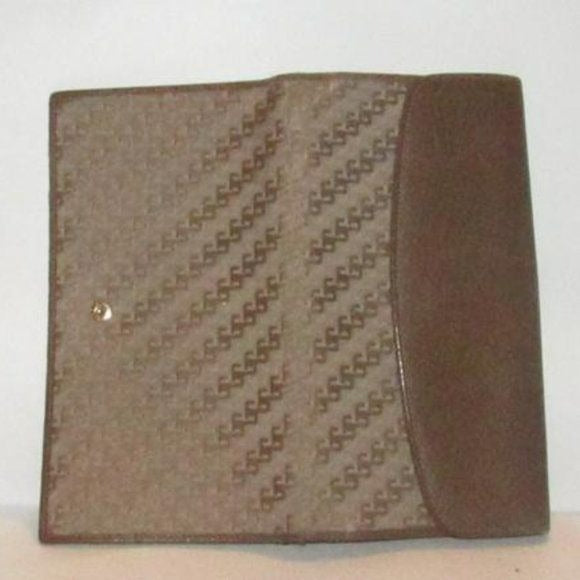 Gucci Khaki Square G Logo Print Vintage Wallet- Like new!