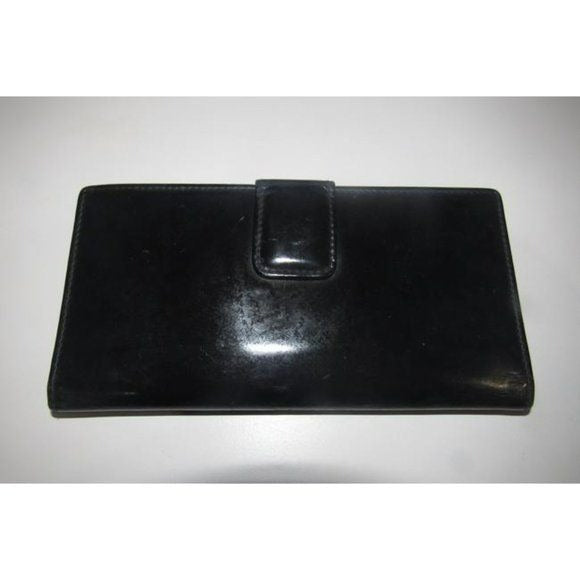 Tom Ford era Gucci Black Patent Horsebit Bi-fold