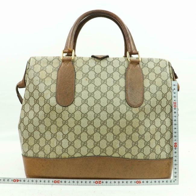 Gucci Xl Overnight Satchelweekend Purse Brown Guccissima Print Coated Canvas And Leather Weekendtrav