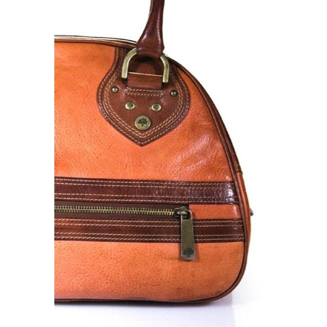 Mulberry Pursesdesigner Purses Buttery British Tan Leather With Dark Brown Leather Accents Satchel