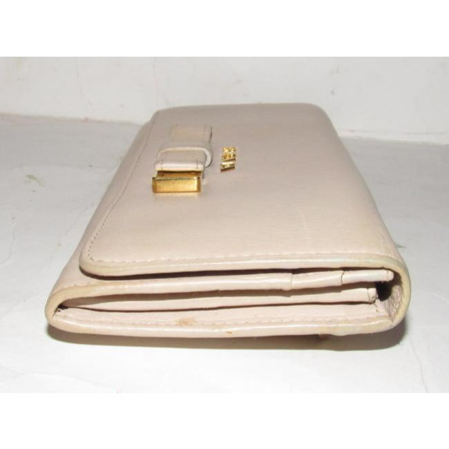 Prada Pale Pink Nude Leather Wallet