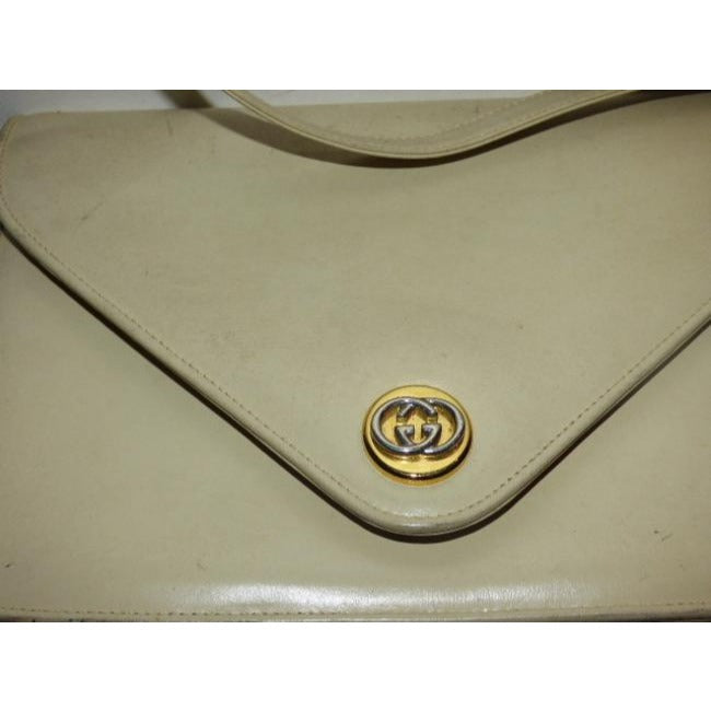 Gucci Vintage Stone Leather Shoulder Bag