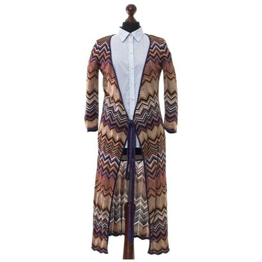 Missoni Chevron Print Knit Duster Sweater