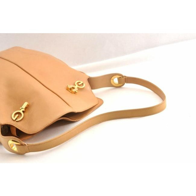 Gucci Horsebit Bucket Bag Belted Yellow Leather W Gold Gg Top Satchel