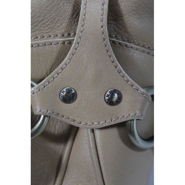 Burberry Pursesdesigner Purses Beige Leather With Nova Check Lining Hobo Bag