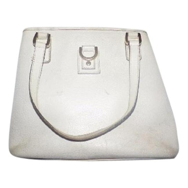 Gucci Abbey Vintage White Leather And Pink Lining Satchel