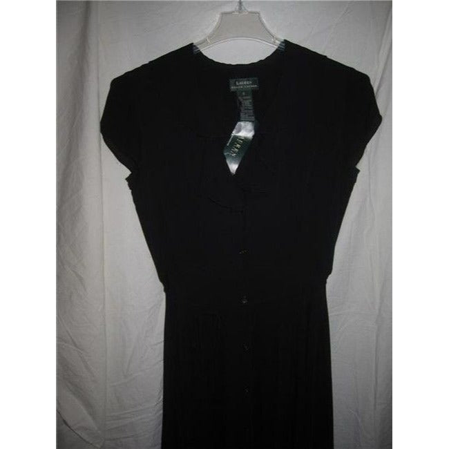 Ralph Lauren Black Silk Long Night Out Dress