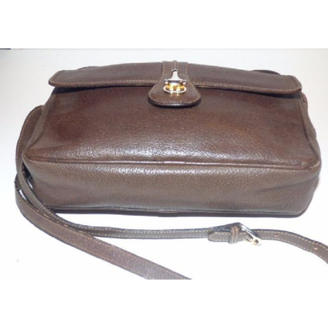 Gucci Vintage Medium Brown Very Supple Leather Cross Body Bag