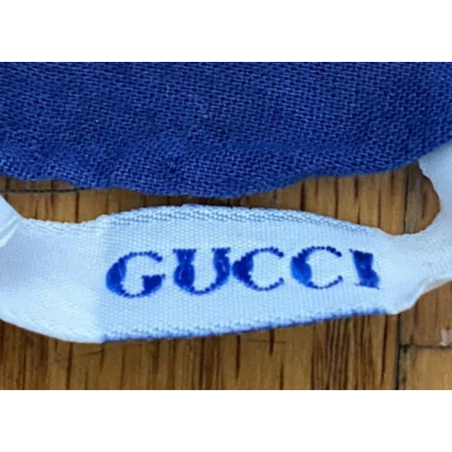 Gucci Colorful G Logo Floral Print Xl Cotton Scarf