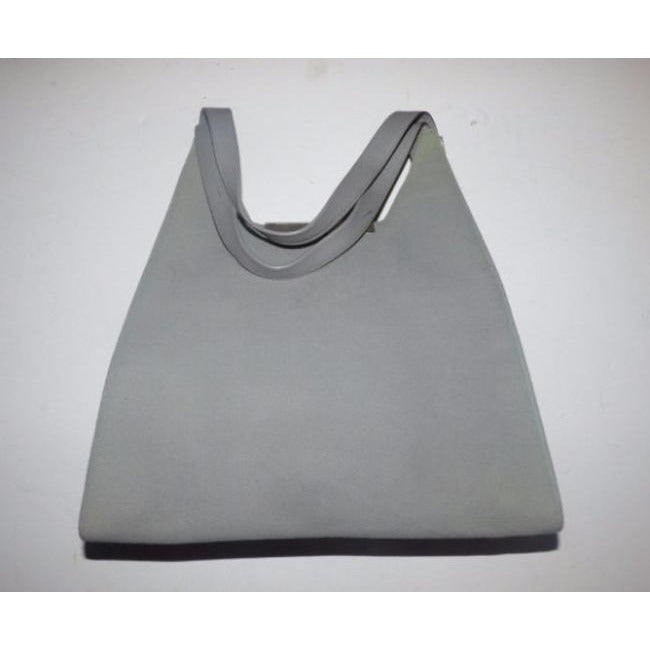 Salvatore Ferragamo Vintage Pursesdesigner Purses Grey Leatherfabric Leatherwoolfelt Likefabric Satc