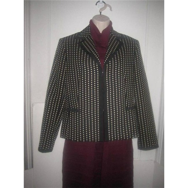 Talbots Black With White Polka Dots Vintage Blazer