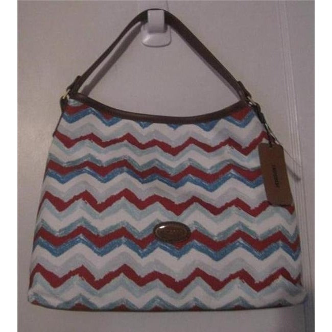 Missoni New Pursesnew Designer Purses Multi Color Chevron Print Fabric And Camel Leather Hobo Bag