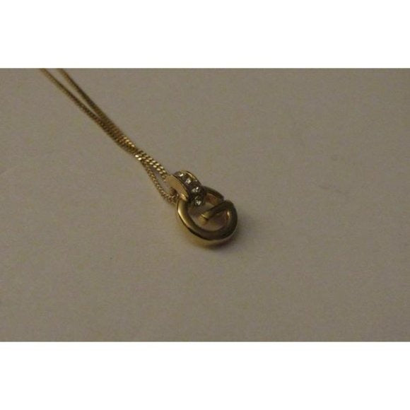 Givenchy Gold G Charm on an 18 Snake Chain Necklace- NWT