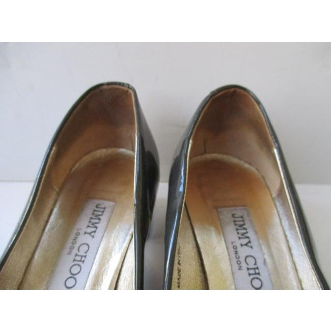 Jimmy Choo Gray Of London Patent Classic Low Pumps Size Eu