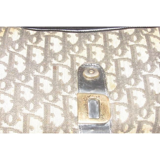 Dior Belt W Two Way Pursebelt Gold Cd Accentremovable Strap Blackgrey Trotter Print Leather And Canv