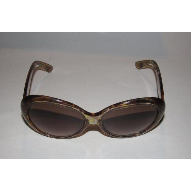 Emilio Pucci Marbleized Heavy Plastic In Browns And Greens Sunglassesdesigner Sunglasses