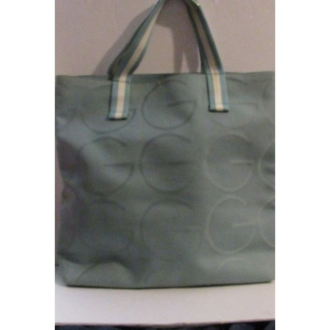 Gucci Bag Vintage Purses Teal Leather And Gg Leather Tote