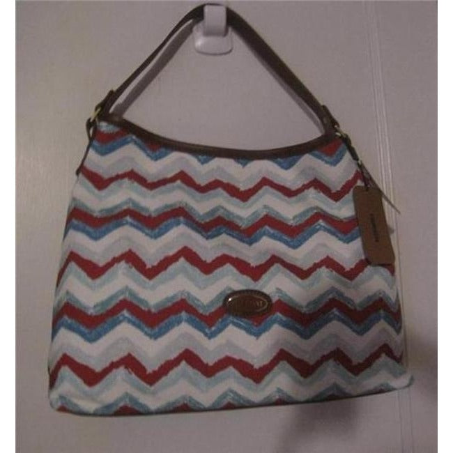 Missoni New Pursesnew Designer Purses Multi Color Chevron Print Fabric And Camel Leather Hobo Bag