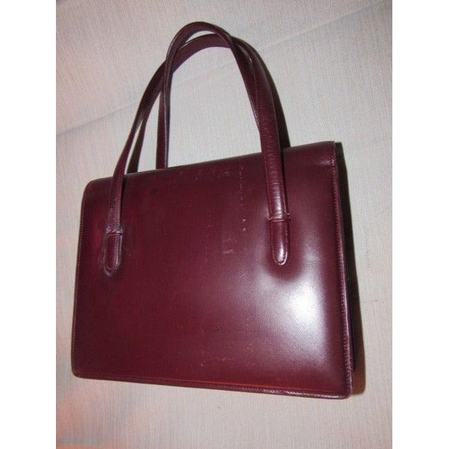 Gucci Vintage Pursesdesigner Purses Burgundy Leather Satchel