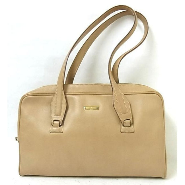 Gucci Vintage Camel Brown Leather Satchel