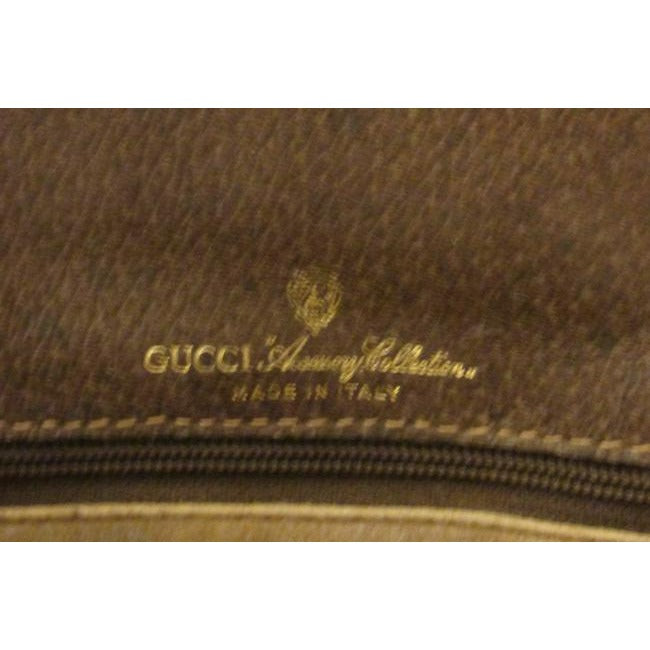 Gucci Horsebit Vintage Accessory Collection Brown Large G Logo Print