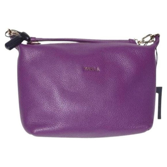 New w Tags, FURLA Pebbled Purple Leather 2-Way Crossbody