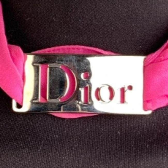 Dior Pink Removable Chrome Ring Scarf