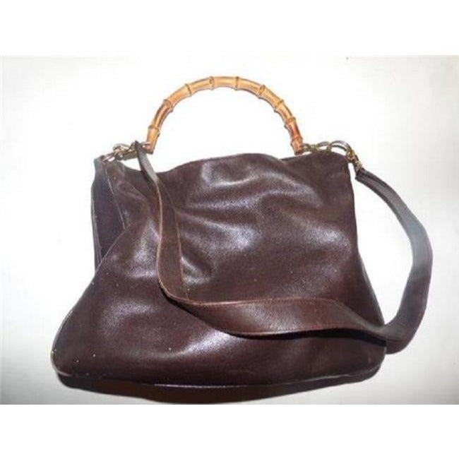 Gucci Vintage Brown Leather Hobo Bag