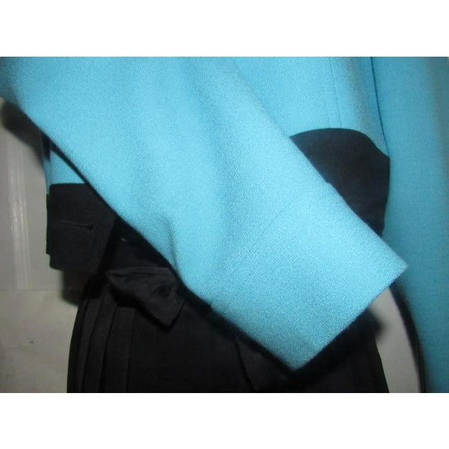 Dior Turquoise Blue And Black Wool Blazer