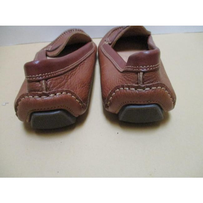 Gh Bass And Co Tan Missy Pebbled Moccasin Loafer Flats Size Us