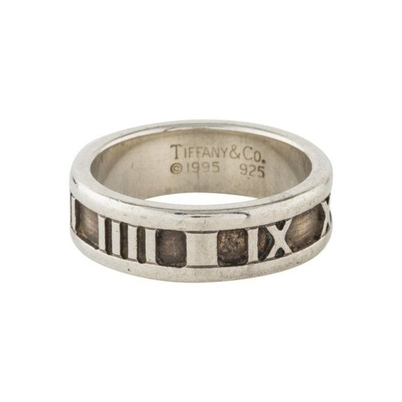 Tiffany And Co Atlas Collection Sterling Silver Ring