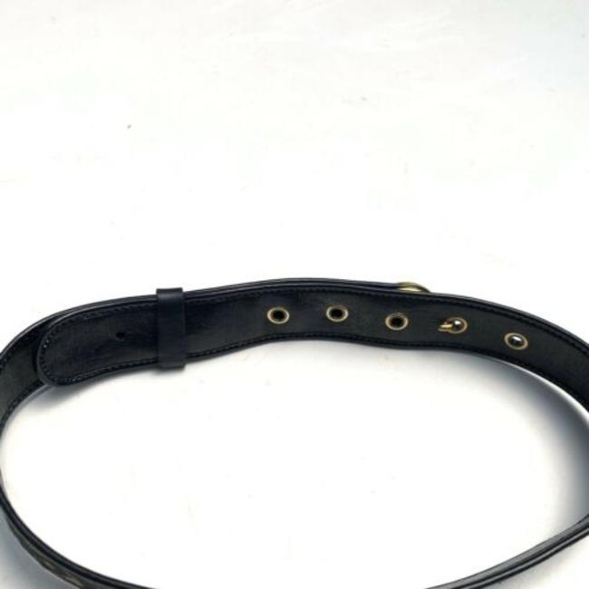 Dior Blue & Black Trotter Print Belt With Two-tone CD Buckle Belt