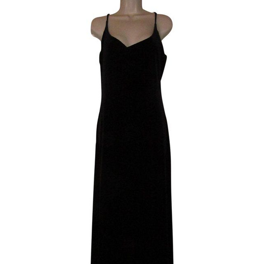 Ralph Lauren Black Velvet Long Formal Dress